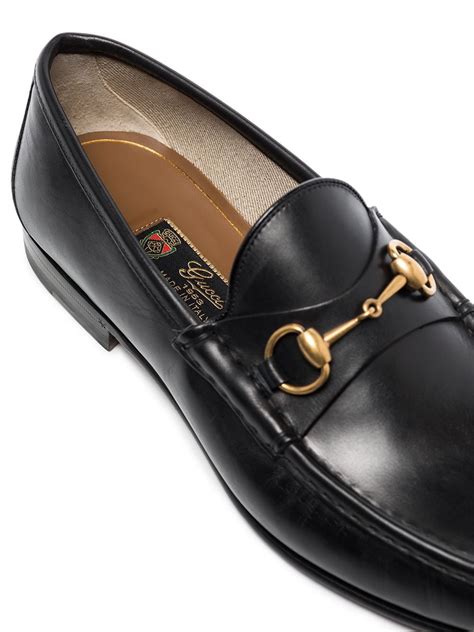 Women's Horsebit loafer slipper in Black Leather 